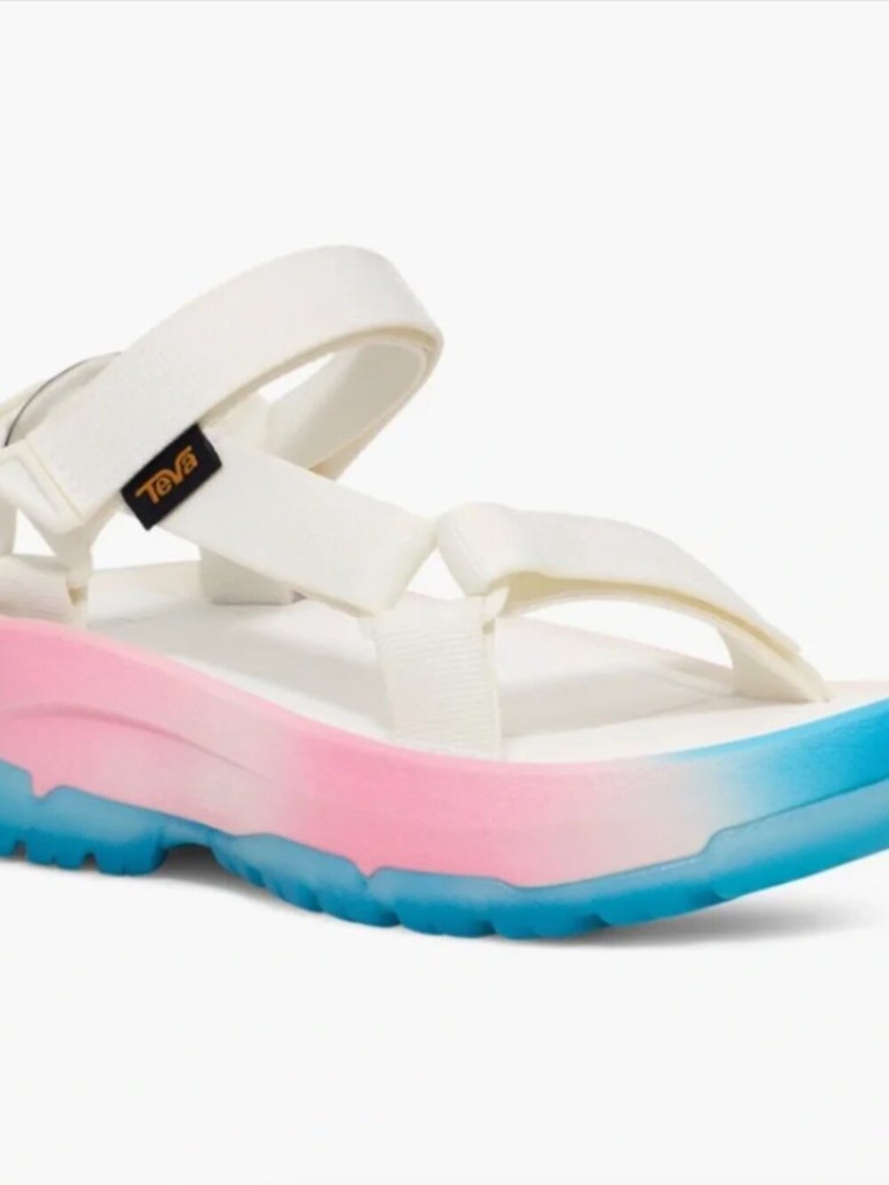 Teva Hurricane XLT2 Ampsole Brite White Pink Blue Ombre Sandals Women 12 NWT